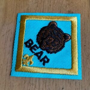Cub Scout Bobcat Rank Award gauze plastic bk variation  BSA Position Patch new